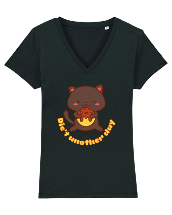 Funny Kawaii Cat Black