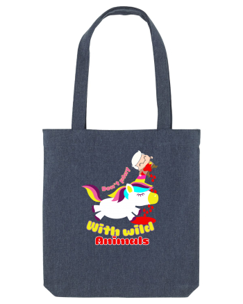 Funny Kawaii Unicorn Midnight Blue