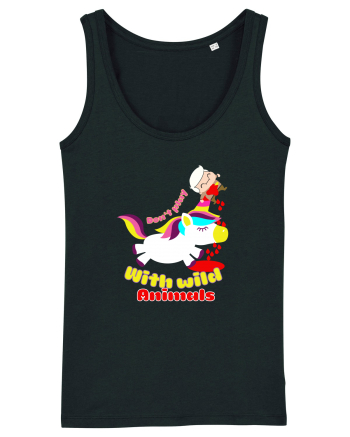 Funny Kawaii Unicorn Black
