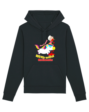 Funny Kawaii Unicorn Black