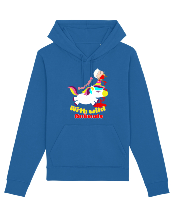 Funny Kawaii Unicorn Royal Blue