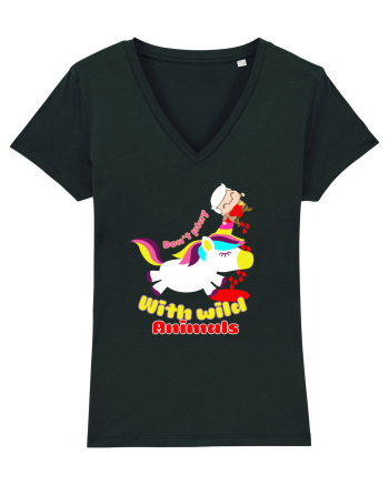 Funny Kawaii Unicorn Black