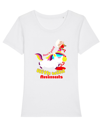 Funny Kawaii Unicorn White
