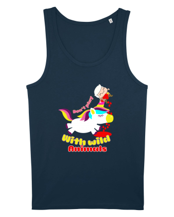 Funny Kawaii Unicorn Navy