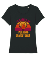 For Basketball Lovers Tricou mânecă scurtă guler larg fitted Damă Expresser