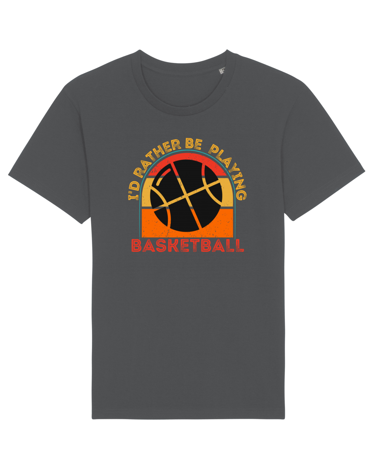 Tricou mânecă scurtă Unisex Rocker Anthracite