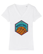 For Basketball Lovers Tricou mânecă scurtă guler V Damă Evoker
