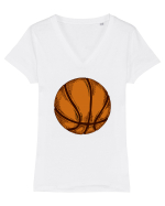 For Basketball Lovers Tricou mânecă scurtă guler V Damă Evoker
