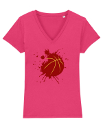 For Basketball Lovers Tricou mânecă scurtă guler V Damă Evoker
