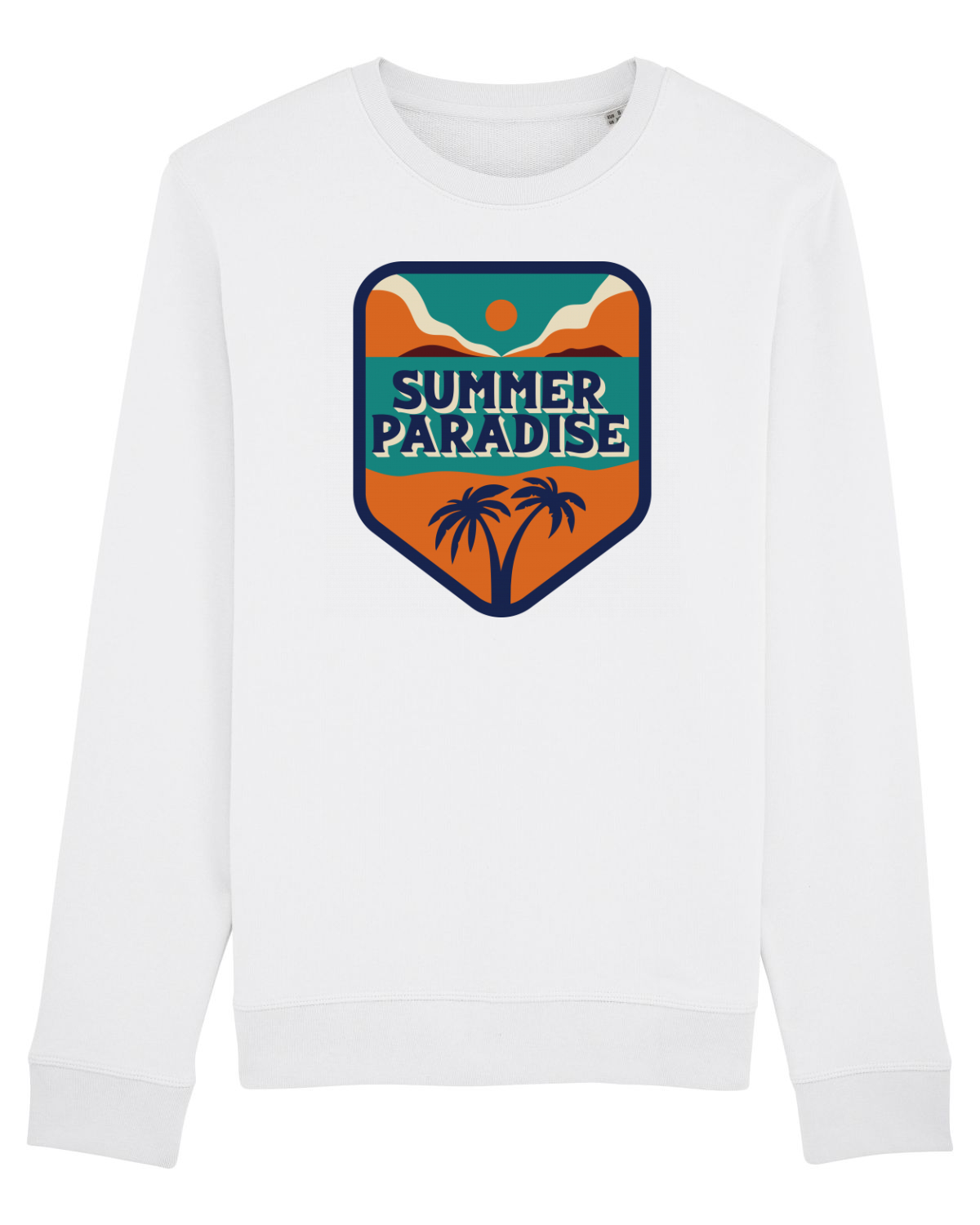 Bluză mânecă lungă Unisex Rise White