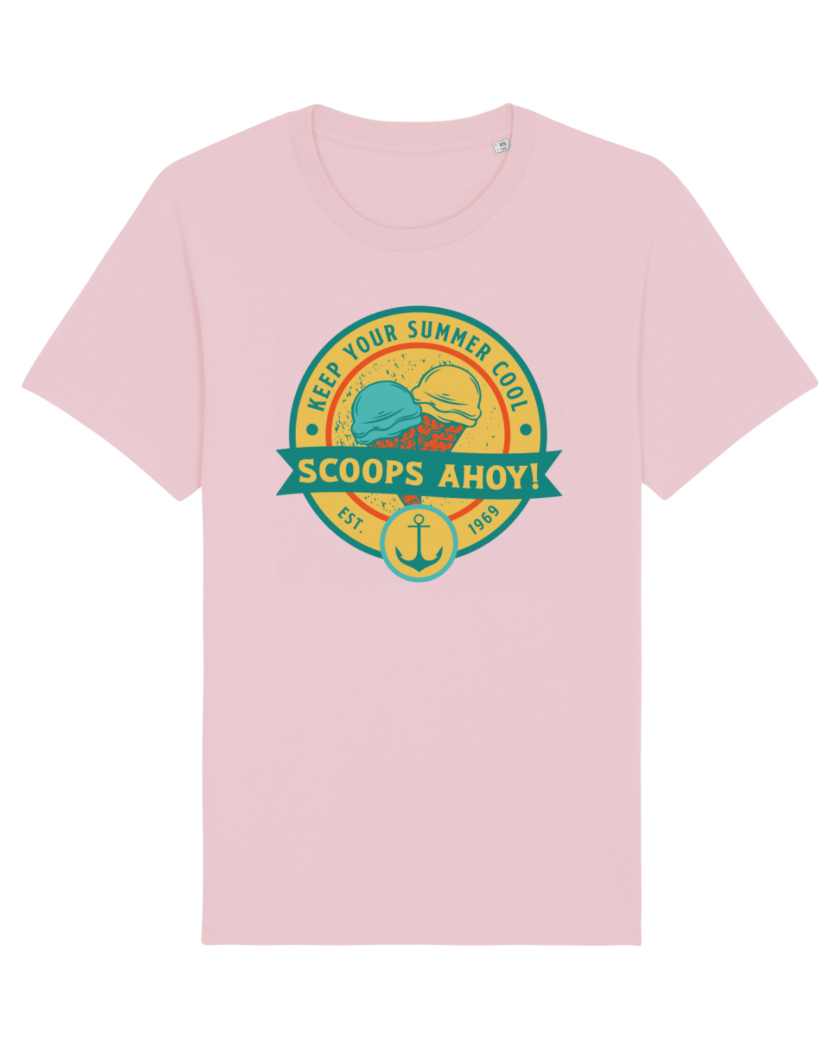 Tricou mânecă scurtă Unisex Rocker Cotton Pink