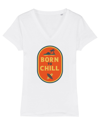  Retro Born To Chill White