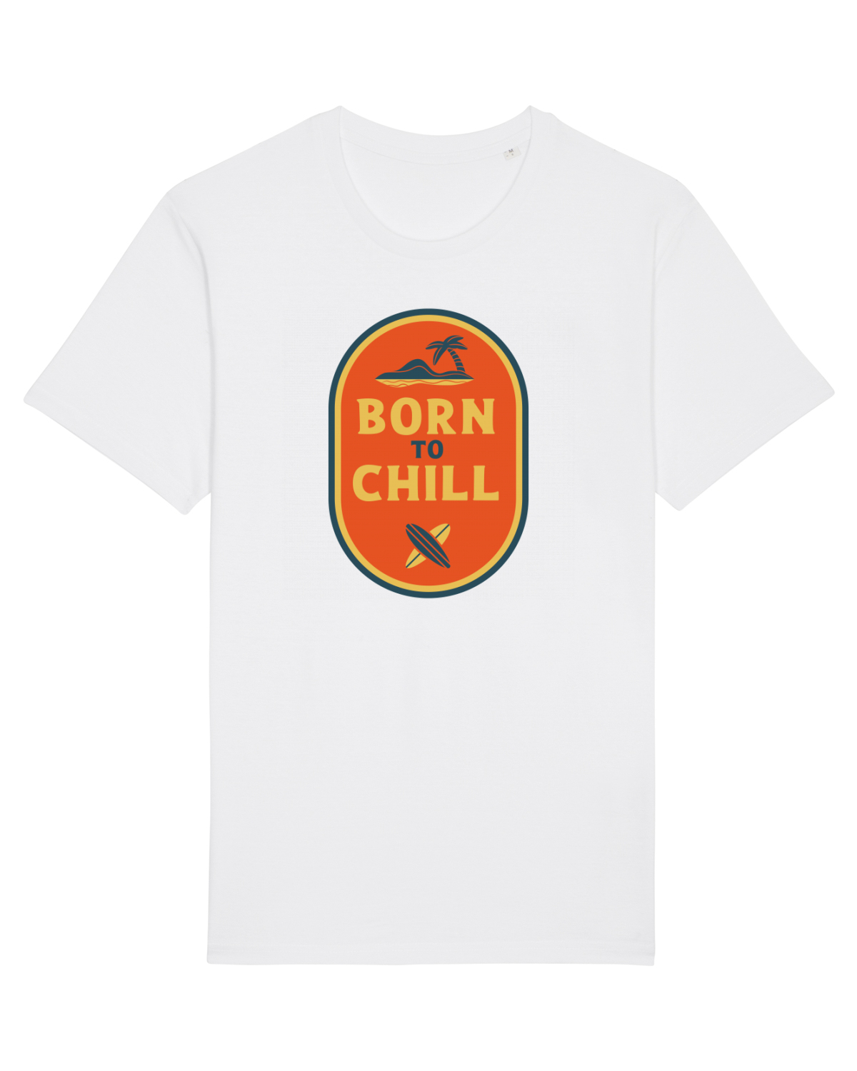 Tricou mânecă scurtă Unisex Rocker White