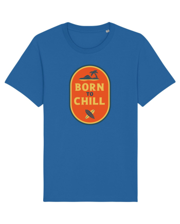  Retro Born To Chill Royal Blue