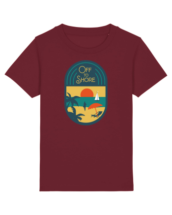 Retro Off To Shore Burgundy