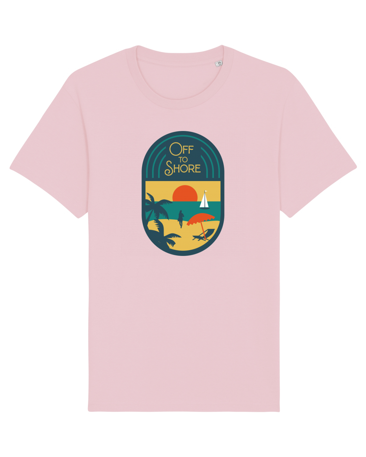 Tricou mânecă scurtă Unisex Rocker Cotton Pink