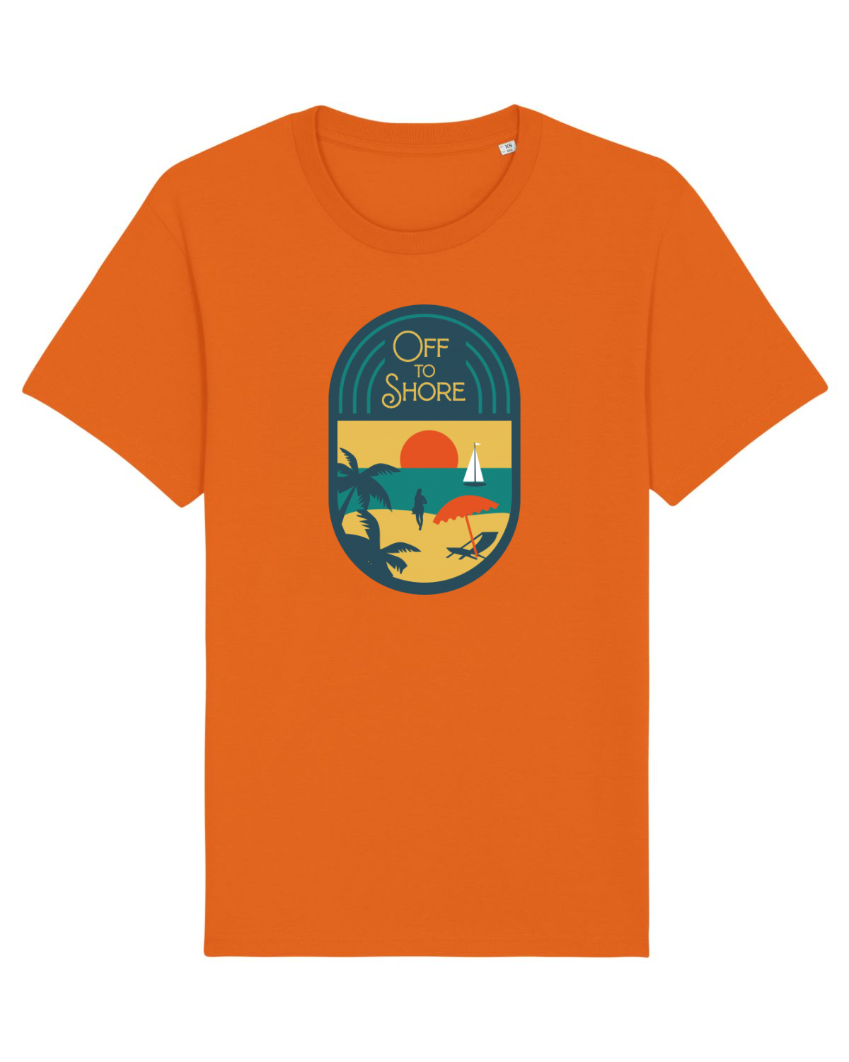 Tricou mânecă scurtă Unisex Rocker Bright Orange