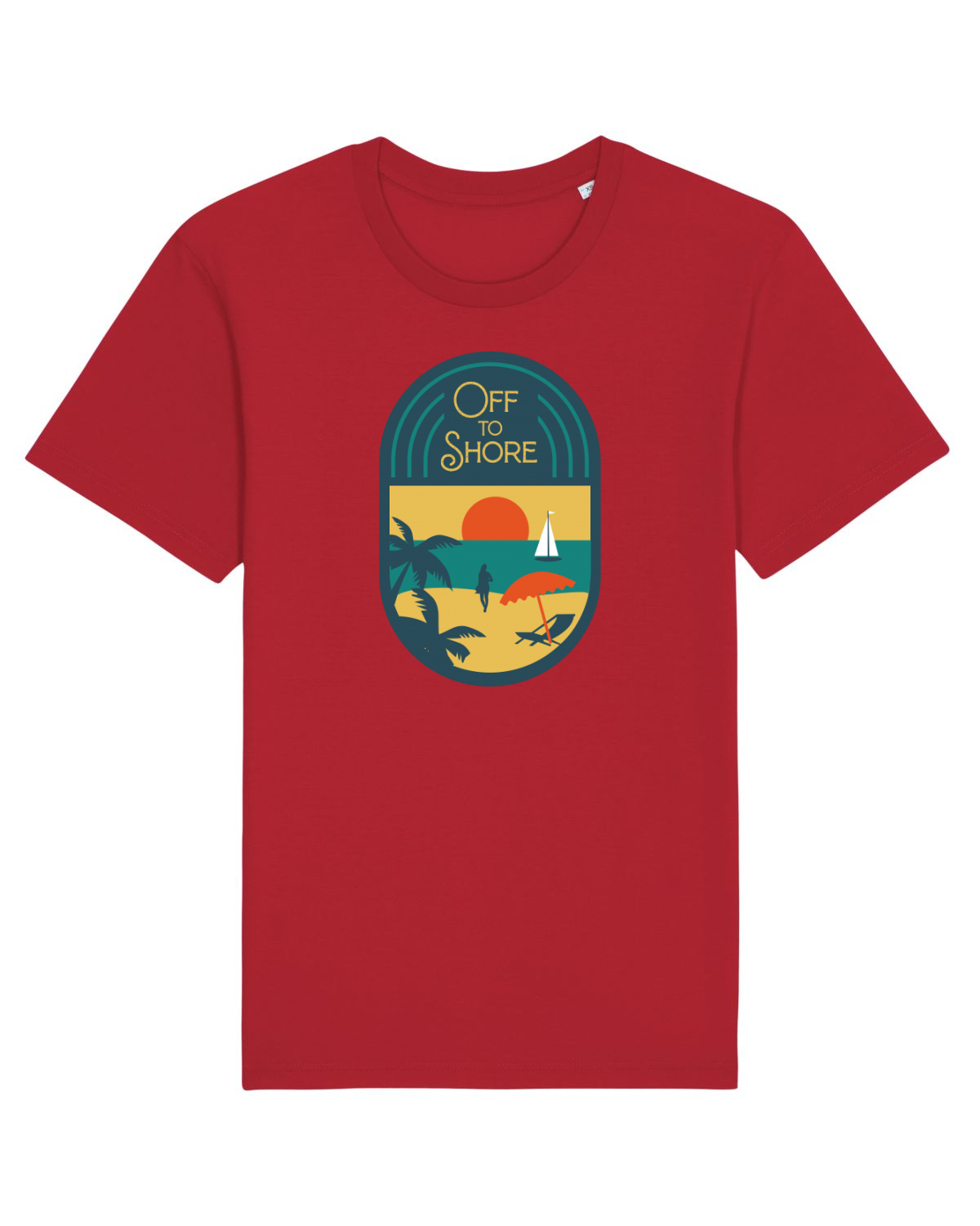 Tricou mânecă scurtă Unisex Rocker Red