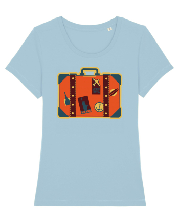 Retro Vacation Is On The Horizon Sky Blue