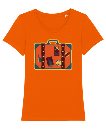 Retro Vacation Is On The Horizon Bright Orange