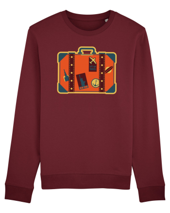 Retro Vacation Is On The Horizon Burgundy