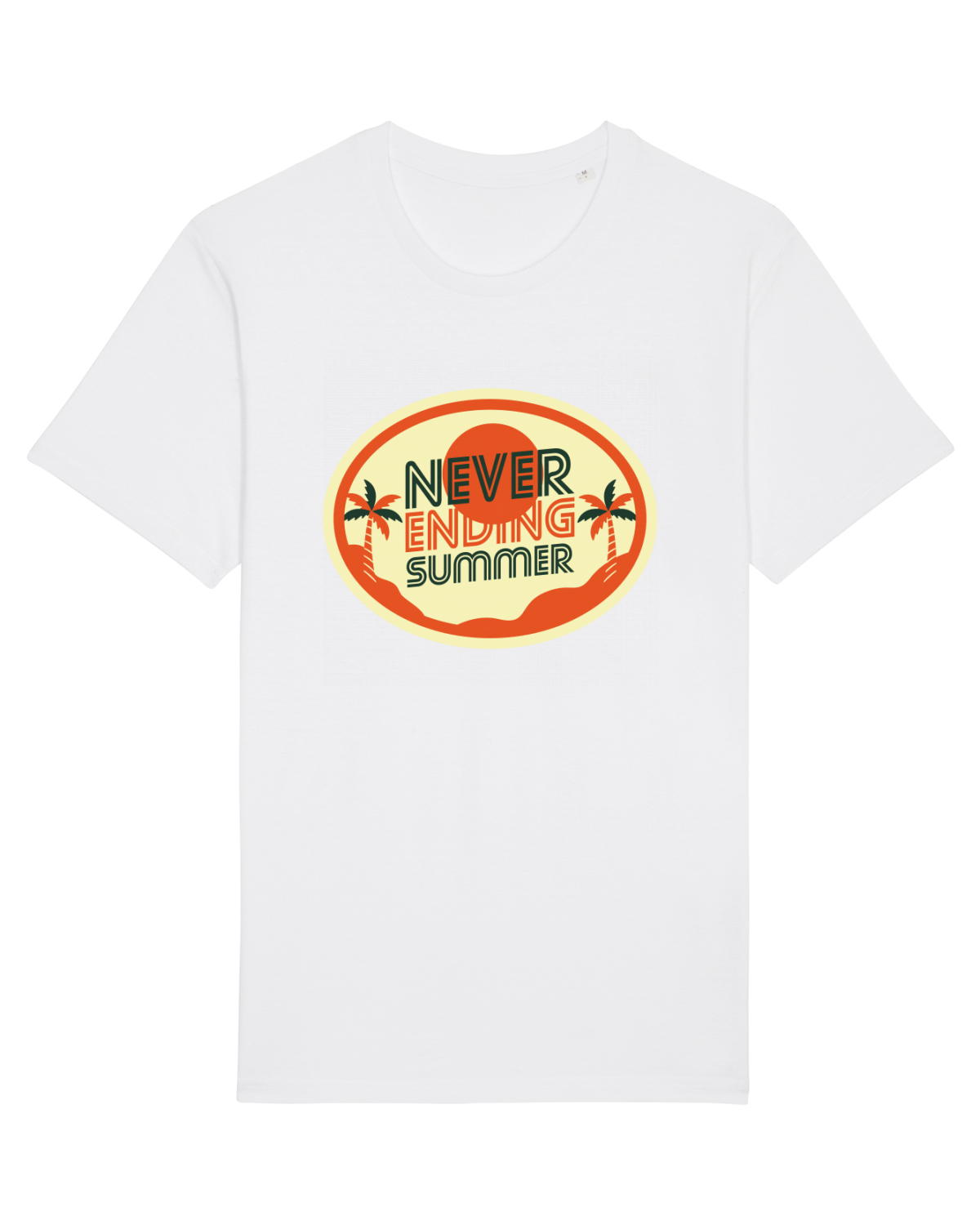 Tricou mânecă scurtă Unisex Rocker White