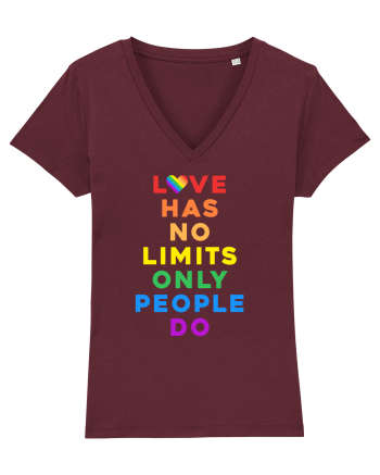 Love has no limits  Burgundy
