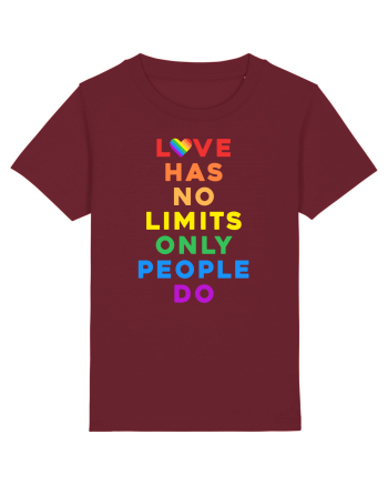 Love has no limits  Burgundy