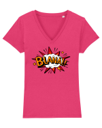 Blana Tricou mânecă scurtă guler V Damă Evoker