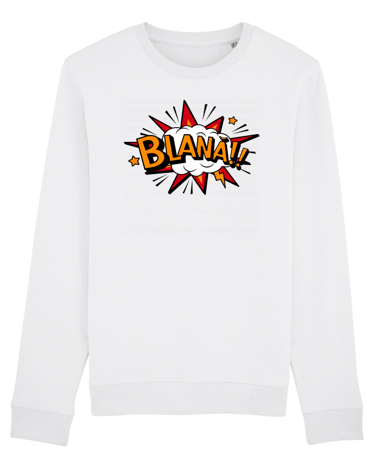 Bluză mânecă lungă Unisex Rise White