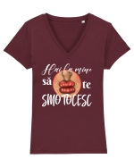 Hai la mine... Tricou mânecă scurtă guler V Damă Evoker