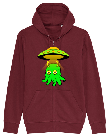 Funny Alien Burgundy