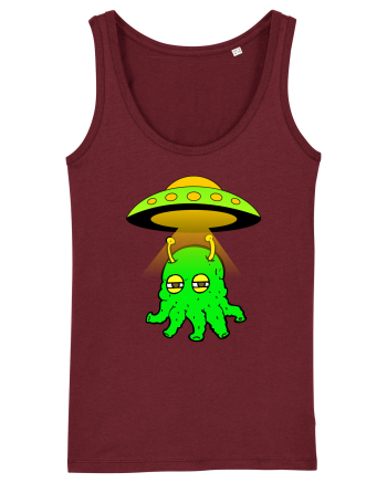 Funny Alien Burgundy