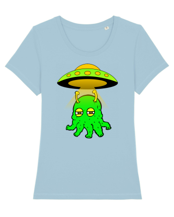 Funny Alien Sky Blue