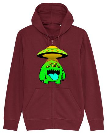 Funny Alien Burgundy