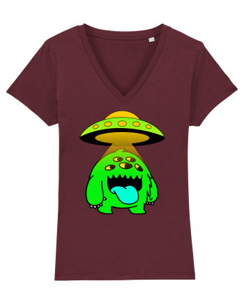 Funny Alien Burgundy