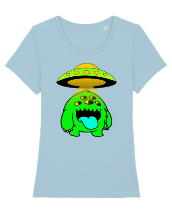 Funny Alien Sky Blue