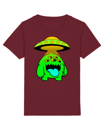 Funny Alien Burgundy