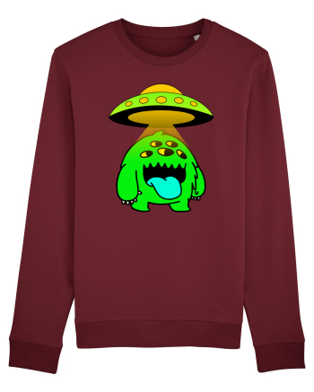 Funny Alien Burgundy