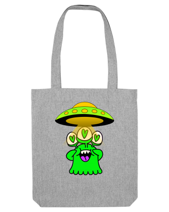 Funny Alien Heather Grey