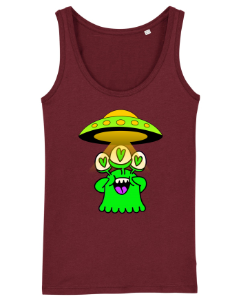 Funny Alien Burgundy