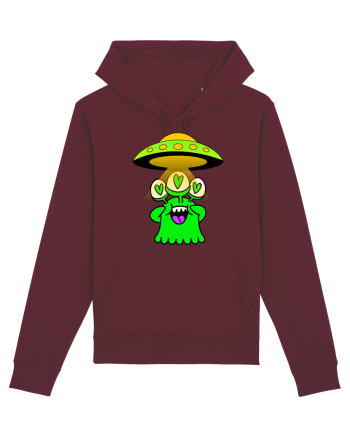 Funny Alien Burgundy