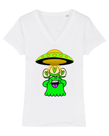 Funny Alien White