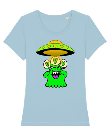 Funny Alien Sky Blue