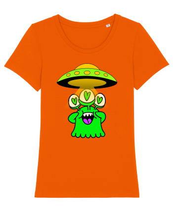 Funny Alien Bright Orange
