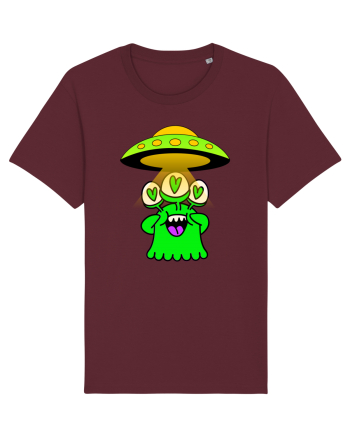 Funny Alien Burgundy