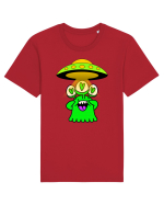 Funny Alien Tricou mânecă scurtă Unisex Rocker