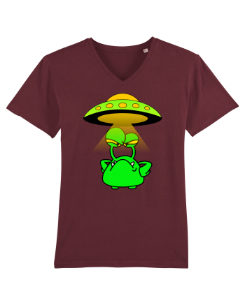 Funny Alien Burgundy
