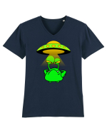 Funny Alien Tricou mânecă scurtă guler V Bărbat Presenter