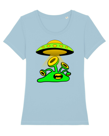 Funny Alien Sky Blue